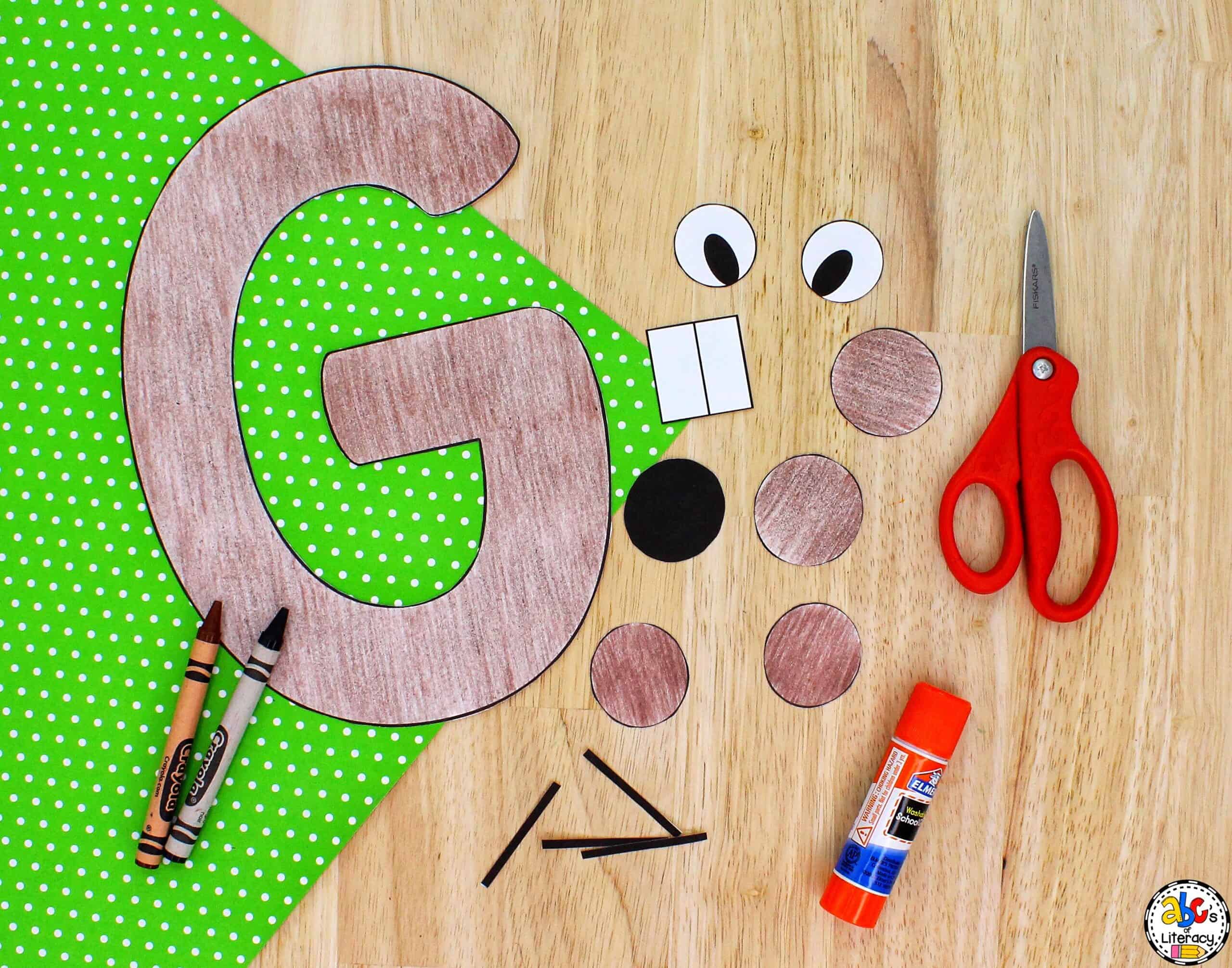 letter g groundhog craft